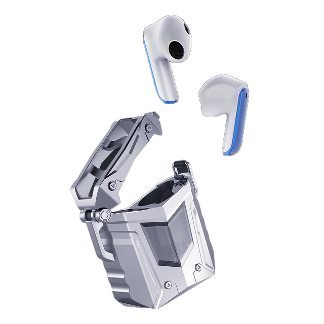 Translucent Mecha Alloy Bluetooth Headphones-TW-08