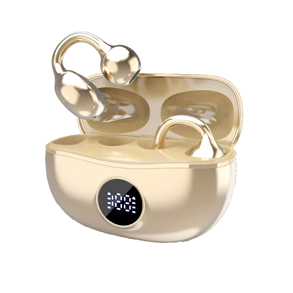 Customized clip ear headphones with LED digital display GLY-515