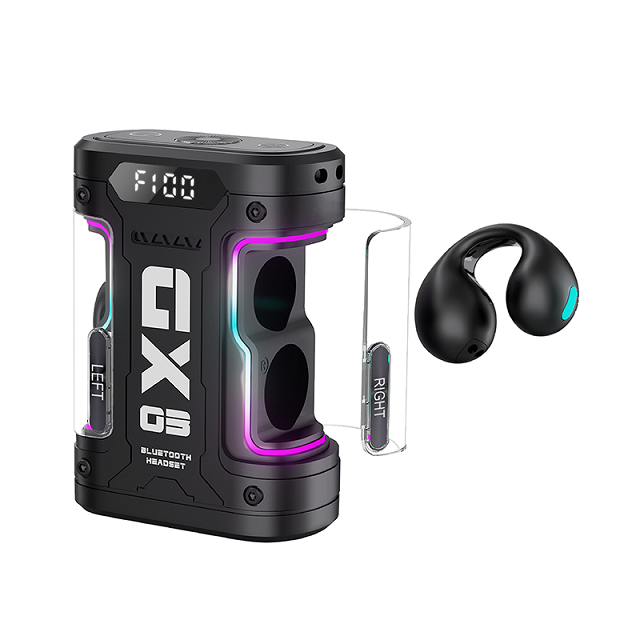 Clip ear wireless stereo earphones with timer GLY-816B