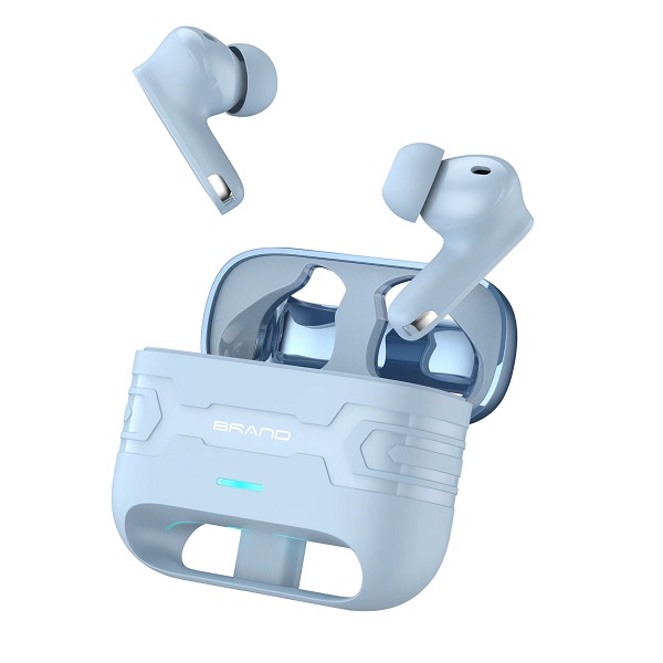 Dual mic ANC&ENC earbuds with LED light effects