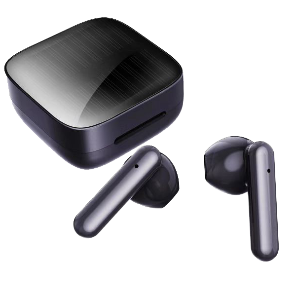 Factory Wholesale TWS earphones with solar panel charging case GLY-033